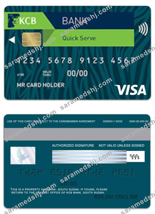 South Sudan KCB Bank visa card